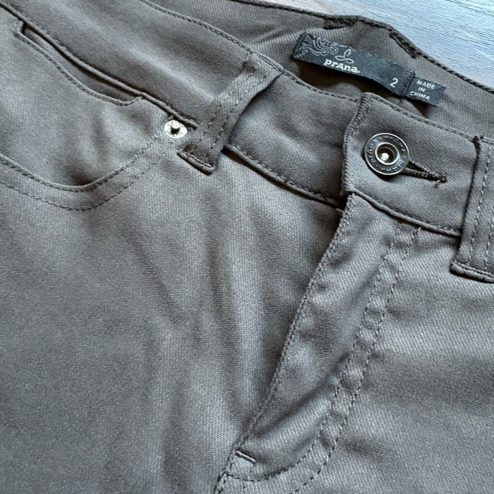 Prana Charcoal Buttoned Pants